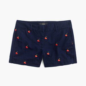 J.Crew embroidered chino shorts 6
